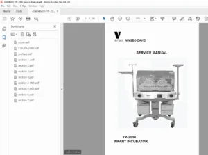 Ningbo David YP-2000 Infant Incubator Service Manual – PDF Download