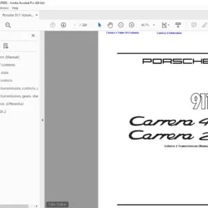 Porsche 911 Carrera (964) Manual Transmission & Differential Workshop Manual - PDF