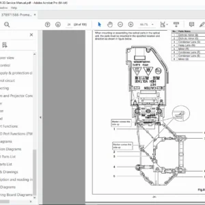 Promethean PRM-30 Multimedia Projector Service Manual – PDF Download