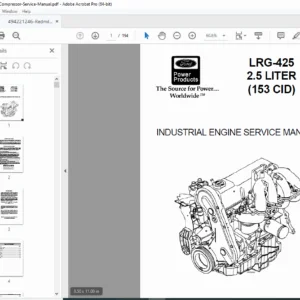 Redmill Gas Compressor  Industrial Engine Service Manual – PDF Download
