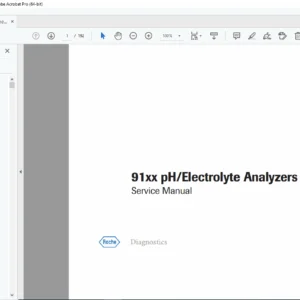 Roche COBAS 91xx Clinical Chemistry Analyzer Series Service Manual – PDF Download