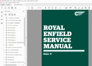 Royal Enfield Classic 350 (Euro-V) Service Manual – PDF Download