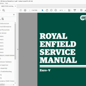 Royal Enfield Classic 350 (Euro-V) Service Manual – PDF Download