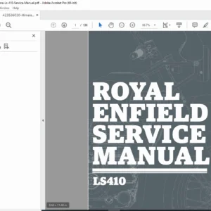 Royal Enfield Himalayan LS 410 Engine Service Manual PDF (Repair/Overhaul)