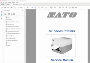 SATO CT Series Printer Service Manual PDF