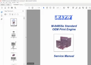 SATO M-8485Se Thermal Transfer Printer Service Manual – PDF Download
