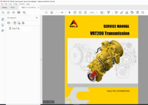 SDLG VRT200 (A306) Transmission Service Manual – PDF