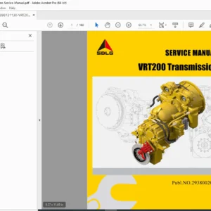 SDLG VRT200 (A306) Transmission Service Manual –  PDF