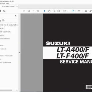 SUZUKI LT-A400/F LT-F400/F SERVICE MANUAL – PDF DOWNLOAD