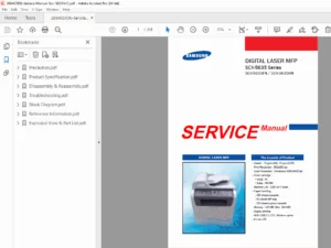 Samsung SCX-5635FN / SCX-5635HN Digital Laser MFP Service Manual PDF