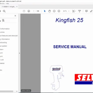 Selva Marine Kingfish 25 Outboard Engine Service Manual – PDF Download