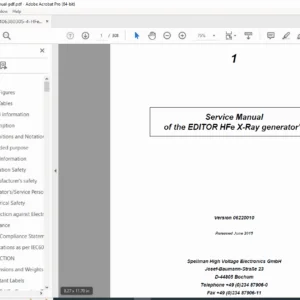 Spellman EDITOR HFe X-Ray Generator Service Manual – PDF Download