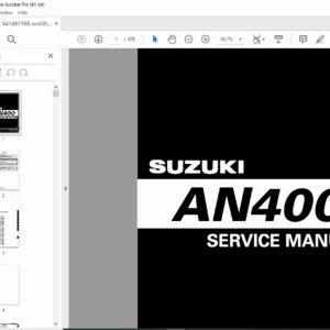 Suzuki AN400 Burgman Scooter Service Manual – PDF Download (2006 Edition)