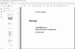 Tektronix TDS3000B Series Digital Phosphor Oscilloscope Service Manual – PDF