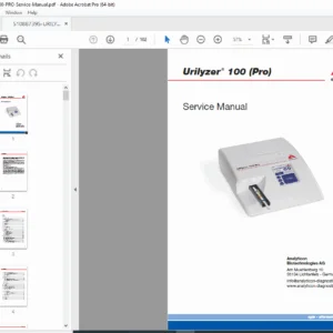 Urilyzer 100 Pro Urine Analyzer Service Manual PDF
