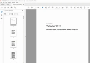 Valleylab LS10 LS Series Vessel Sealing Generator Service Manual – PDF Download