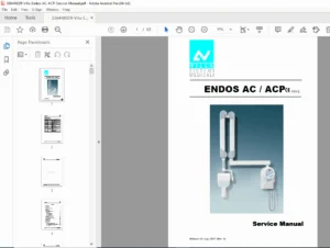 Villa Endos AC / ACP Intraoral X-Ray Unit Service Manual – PDF Download