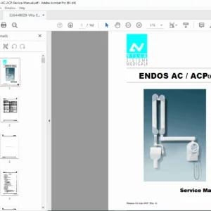 Villa Endos AC / ACP Intraoral X-Ray Unit Service Manual – PDF Download