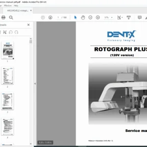 Villa Rotograph Plus Panoramic X-Ray Service Manual PDF