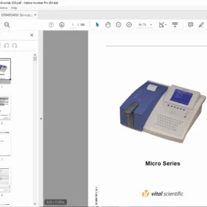 Vital Scientific Microlab 300 Micro Series Analyzer Service Manual – PDF Download