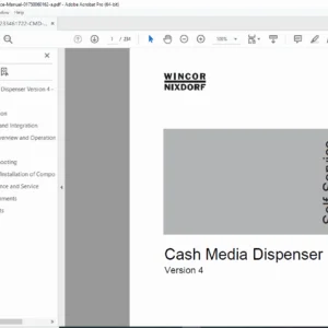 Wincor Nixdorf CMD V4 Cash Media Dispenser Service Manual – PDF