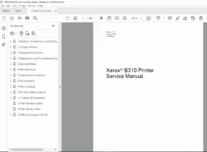 Xerox B310 Printer Service Manual PDF