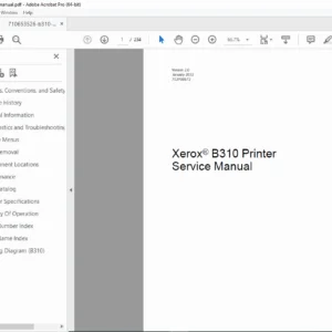 Xerox B310 Printer Service Manual PDF