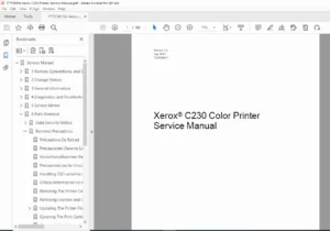 Xerox C230 Color Printer Service Manual PDF