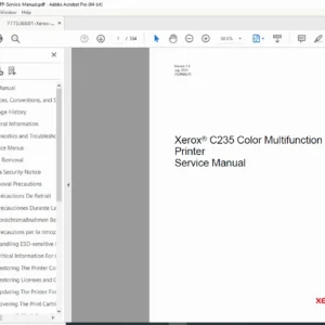 Xerox C235 Color MFP Service Manual PDF