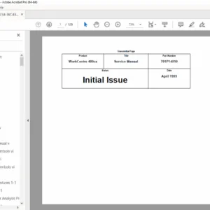 Xerox WorkCentre 480cx Fax-Copier-Printer Service Manual – PDF Download