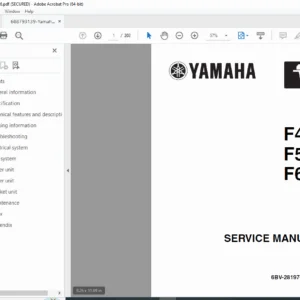 Yamaha F4–F6 Outboard Motor Service Manual - PDF