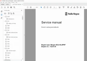 Сервизно ръководство за двигател Bergen B32:40L9PHF – PDF Изтегляне