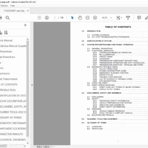 1995 Jeep Wrangler (YJ), Cherokee (XJ) & Grand Cherokee (ZJ) Service Manual - PDF