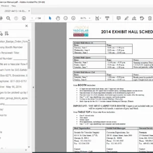 2014 SVS Exhibitor Service Manual – Society for Vascular Surgery PDF
