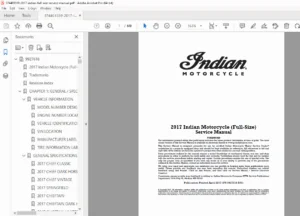 2017 Indian Motorcycle Full-Size Service Manual PDF (Classic–Roadmaster)