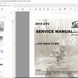 2019 Linhai 500-D T3 EFI ATV Service Manual – PDF Download
