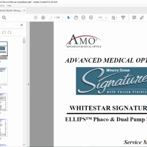 AMO Whitestar Signature Service Manual PDF DOWNLOAD