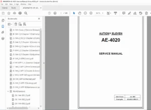 AUTION™ ELEVEN AE-4020 Urine Analyzer — Official Service Manual (Akray / KDK Corp) PDF