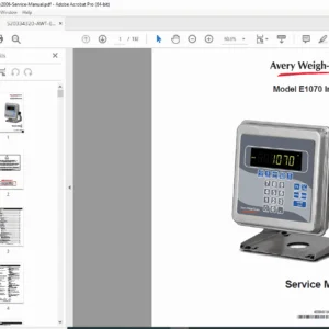 AWT E1070 Indicator Service Manual – Revision 2006 (PDF)