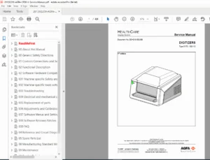 Agfa CR 30-X Digitizer Service & Repair Manual - PDF