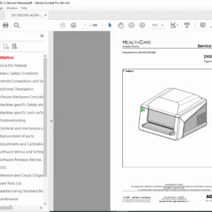 Agfa CR 30-X Digitizer Service & Repair Manual - PDF