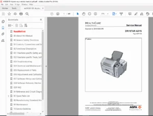 Agfa Drystar AXYS 5367/100 Service Manual – PDF Download