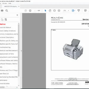 Agfa Drystar AXYS 5367/100 Service Manual – PDF Download