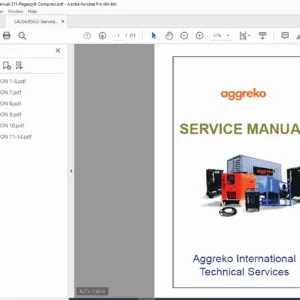 Aggreko Generator Service Manual – QSK45 / QSK60 / KTA50G3 / QST30 (PDF)
