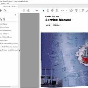 Alfa Laval Purifier Unit 100 Service Manual PDF (2000)