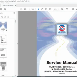 Allison CLBT 5000–6000 & M/S 5600–6600 Transmission Service Manual – PDF