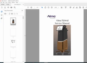 Alma Hybrid Laser System Service Manual – 2020 Revision (PDF)