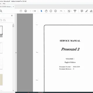 Aloka Prosound 2 (ALPHA2) Service Manual: Troubleshooting, Disassembly & Repair - PDF