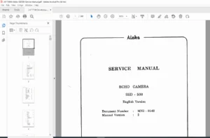 Aloka SSD-500 Service Manual PDF DOWNLOAD