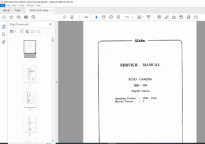 Aloka SSD-500 Service Manual – Ultrasound Echo Camera Repair Guide (PDF)